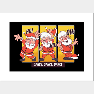 Dancing Santa Posters and Art